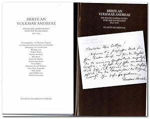 Briefe an Volkmar Andreae (Ein halbes Jahrhundert Zürcher Musikleben 1902 - 1959)