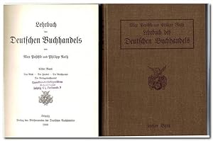 Imagen del vendedor de Lehrbuch des Deutschen Buchhandels (2 Bnde) a la venta por Libro-Colonia (Preise inkl. MwSt.)