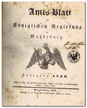 Amts-Blatt der Königlichen Regierung zu Magdeburg (Jahrgang 1850)