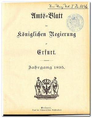 Amtsblatt der Königlichen Regierung zu Erfurt (1895)