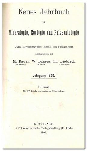 Neues Jahrbuch für Mineralogie, Geologie und Paläontologie ( Jahrgang 1895 I. Band)
