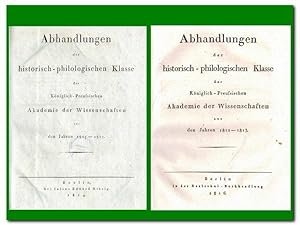 Abhandlungen der historisch-philologischen Klasse der Königlich-Preußischen Akademie der Wissensc...