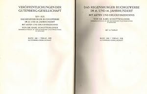 Immagine del venditore per Das Regensburger Buchgewerbe im 15. und 16. Jahrhundert (Mit Akten und Druckverzeichnis) - 1920 - venduto da Libro-Colonia (Preise inkl. MwSt.)