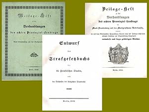 Entwurf des Strafgesetzbuchs für die preußischen Staaten, nach den Beschlüssen des königlichen St...