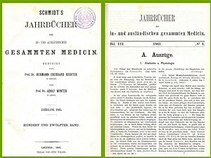 Schmidt's Jahrbücher der in- und ausländischen gesammten Medicin (Jahrgang 1861. 112.Band)