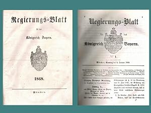 Regierungsblatt für das Königreich Bayern 1868