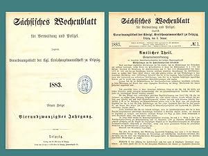 Sächsisches Wochenblatt für Verwaltung und Polizei (Verordnungsblatt der Kgl. Kreishauptmannschaf...