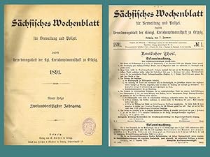 Sächsisches Wochenblatt für Verwaltung und Polizei (Verordnungsblatt der Kgl. Kreishauptmannschaf...