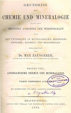 Grundriss der Chemie und Mineralogie nach den neuesten Ansichten der Wissenschaft für den Unterri...