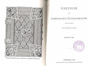 Anzeiger des germanischen Nationalmuseums ( Sammelband mit den Jahrgängen 1894 - 1899 vollständig)