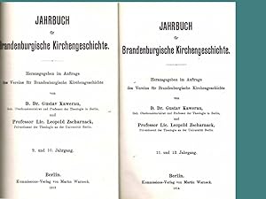 Sammelband Jahrbuch für Brandenburgische Kirchengeschichte (9./10. und 11./12. Jahrgang)