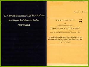 18 Sitzungsberichte der königlich preußischen Akademie der Wissenschaften zur Physik und Mathemat...