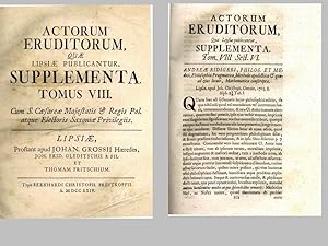 ACTORUM ERUDITORUM,. quae Lipsiae publicantur, Supplementa. Tomus VIII