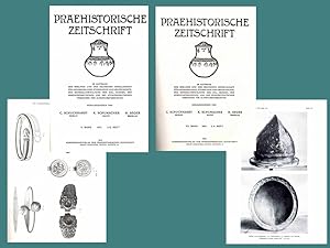 Praehistorische Zeitschrift ( Sammelband mit Jahrgang 1913 Heft I und II sowie Jahrgang 1915 Heft...