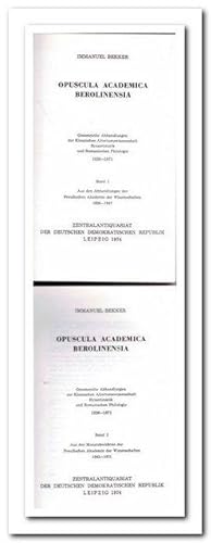 Opuscula Academica Berolinensia. (Gesammelte Abhandlungen zur Klassischen Altertumswissenschaft, ...