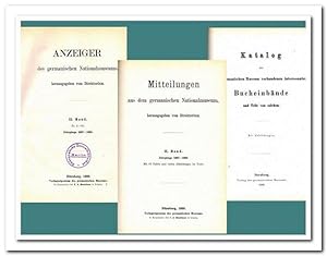 Sammelband Anzeiger des germanischen Nationalmuseums (II.Band Nr. 13 - 18) / Mitteilungen des ger...