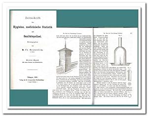 Zeitschrift für Hygieine, medicinische Statistik und Sanitätspolizei (Band 1 1860) Original !!
