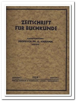 Zeitschrift für Buchkunde (Jahrgang I 1924)