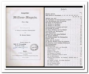 Bild des Verkufers fr Evangelisches Missions-Magazin. (14. Jahrgang 1870) zum Verkauf von Libro-Colonia (Preise inkl. MwSt.)