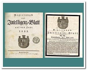 Fürstlich Schwarzburgisches Regierungs- und Intelligenz-Blatt auf das Jahr 1833