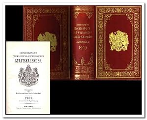 GROSSHERZOGLICH MECKLENBURG-SCHWERINSCHER STAATS-KALENDER ( Prachtausgabe Jahrgang 1909)