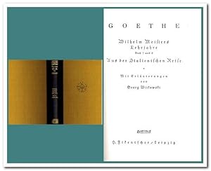 Bild des Verkufers fr Goethes Werke ( Band 8 - Wilhelm Meisters Lehrjahre Buch 7 und 8 / Aus der italienischen Reise ) - Hafis-Bcherei - (ca. 1920) zum Verkauf von Libro-Colonia (Preise inkl. MwSt.)