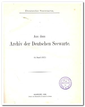 Aus dem Archiv der Deutschen Seewarte (44. Jahrgang 1926)