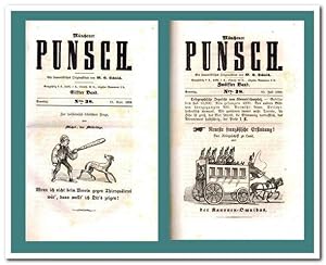 Münchener Punsch (Ein humoristisches Originalblatt) - Sammelband 1858/1859 -