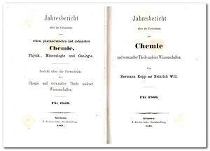 Jahresbericht über die Fortschritte der reinen, pharmaceutischen und technischen Chemie, Physik, ...