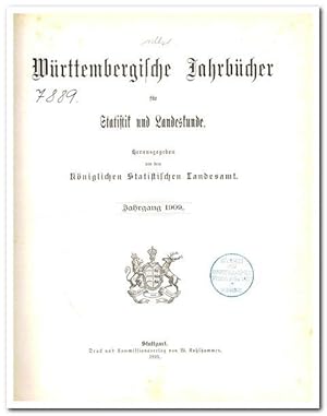 Württembergische Jahrbücher für Statistik und Landeskunde - (Jahrgang 1909)