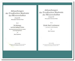 Sammelband mit 10 Abhandlungen der preußischen Akademie der Wissenschaften Philosophisch-Historis...