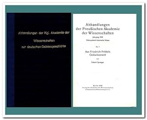 Sammelband mit 8 Abhandlungen der preußischen Akademie der Wissenschaften Philosophisch-Historisc...
