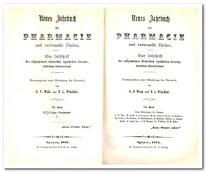 Neues Jahrbuch für Pharmacie und verwandte Fächer (Zeitschrift des allgemeinen deutschen Apotheke...