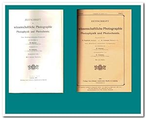 ZEITSCHRIFT für wissenschaftliche Photographie, Photophysik und Photochemie (Band Bd. IX und Bd. ...