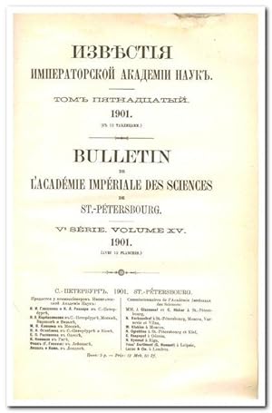 Bulletin de l"Academie Imperiale des Sciences de St.-Petersbourg (Jahrgang 1901)