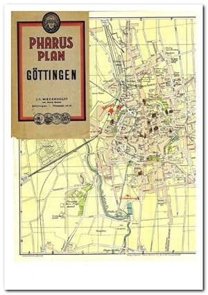 Bild des Verkufers fr Stadtplan Gttingen mit Straenverzeichnis (Pharus-Plan im Mastab 1 : 10 000) - ca. 1935 - zum Verkauf von Libro-Colonia (Preise inkl. MwSt.)