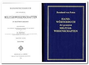 Bild des Verkufers fr Handwrterbuch der gesamten Militrwissenschaften (9 Bnde = vollstndig) - Reprint der Ausgabe 1877 - zum Verkauf von Libro-Colonia (Preise inkl. MwSt.)