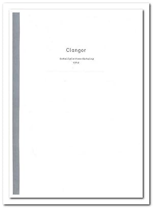 Clangor (Schallplatten-Katalog 1942) - (Reproduktion der 90erJahre)