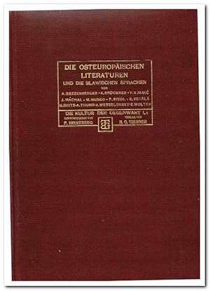 Die osteuropäischen Literaturen und die slawische Sprachen (1908)