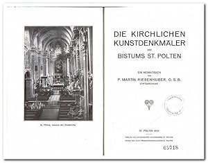 Seller image for Die kirchlichen Kunstdenkmler des Bistums St. Plten. - Ein Heimatbuch (1923) for sale by Libro-Colonia (Preise inkl. MwSt.)