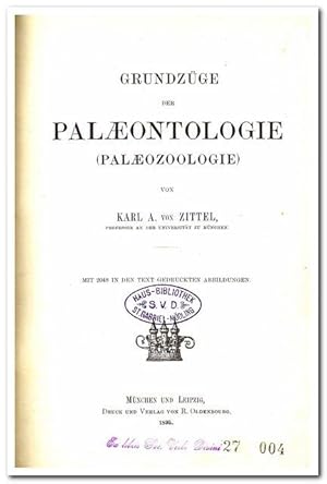 Grundzüge der Paläontologie (Paläozoologie) - 1895 -
