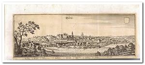 Colditz (Gesamtansicht mit Legende aus MERIAN Topographia Superioris Saxoniae Thüringiae, .) - 1...