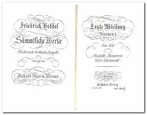Sämmtliche Werke (Säkularausgabe in 15 Bänden 1911-1914 )