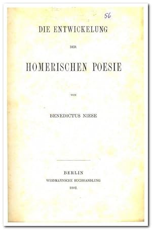 Die Entwicklung der Homerischen Poesie (1882)