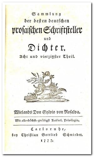 Don Sylvio von Rosalva (Sammlung der besten deutschen prosaischen Schriftsteller und Dichter 48. ...