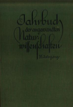 Imagen del vendedor de Jahrbuch der angewandten Naturwissenschaften (1929) a la venta por Libro-Colonia (Preise inkl. MwSt.)