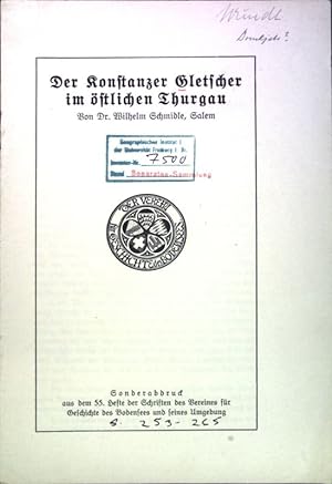 Bild des Verkufers fr Der Konstanzer Gletscher im stlichen Thurgau; zum Verkauf von books4less (Versandantiquariat Petra Gros GmbH & Co. KG)