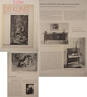 Bild des Verkufers fr Die Kunst. Monatshefte fr Malerei, Plastik und Wohnkultur. Heft Nr.10 Juli 1934, 35.Jahrgang zum Verkauf von Galerie fr gegenstndliche Kunst