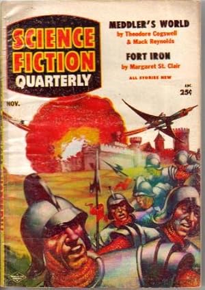 Seller image for Science Fiction Quarterly Vol.4 No.1 November 1955 (Meddler's World; The Regenerators; Fort Iron; Noogles Have to Explain; Salvage) for sale by N & A Smiles