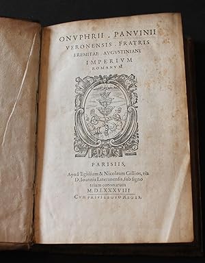 Image du vendeur pour Onuphrii Panvinii. Veronensis fratris eremitae Augustiniani imperium Romanum. mis en vente par Bristow & Garland